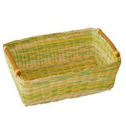 Přírodní ratanový košík žlutozelený set 5 kusů 35-31-28-23-19
