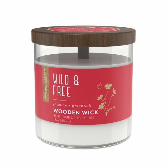 duftkerze mit holzdocht wild free 454g