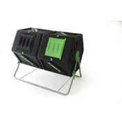 Rotační / bubnový kompostér DUO 105 l- černá/zelená